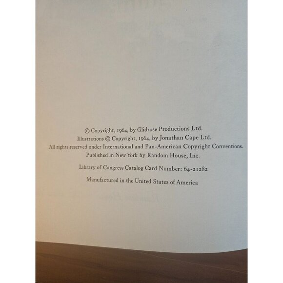 Chitty-Chitty-Bang-Bang Hardcover By Ian Fleming 1964 Random House Edition - Picture 4 of 6